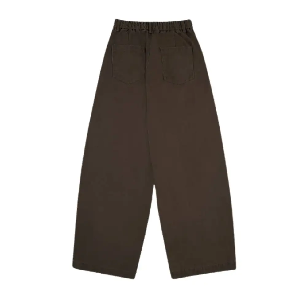 Relaxed Fit Wide Leg Pleated Men's Trousers