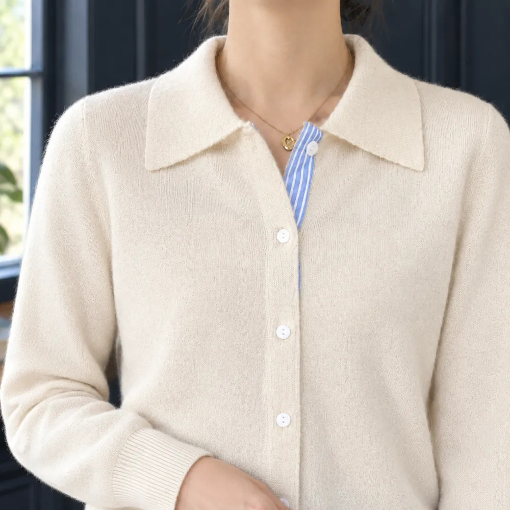 Contrast Regular Fit Cardigan