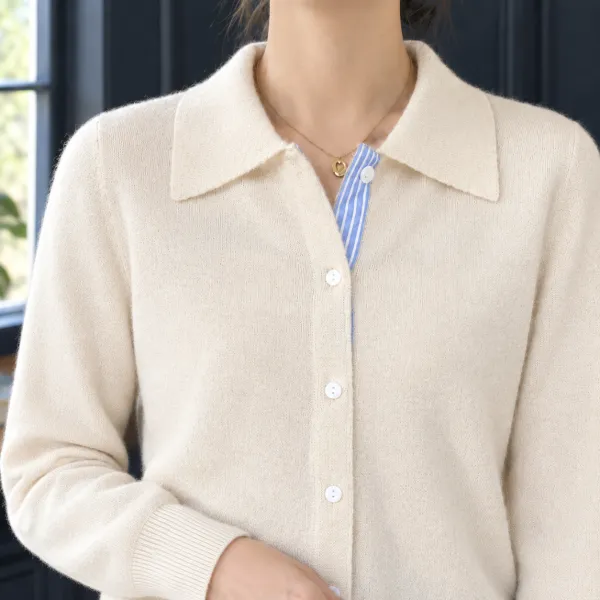 Contrast Regular Fit Cardigan
