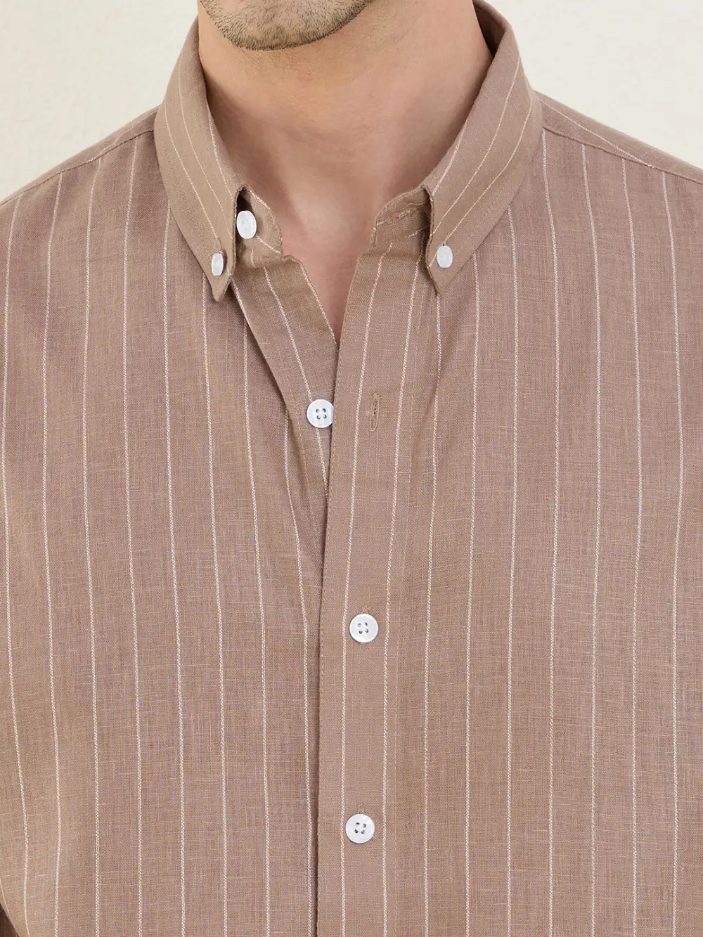 Weekend Striped Slim Fit Button Down Men's Formal Shirt