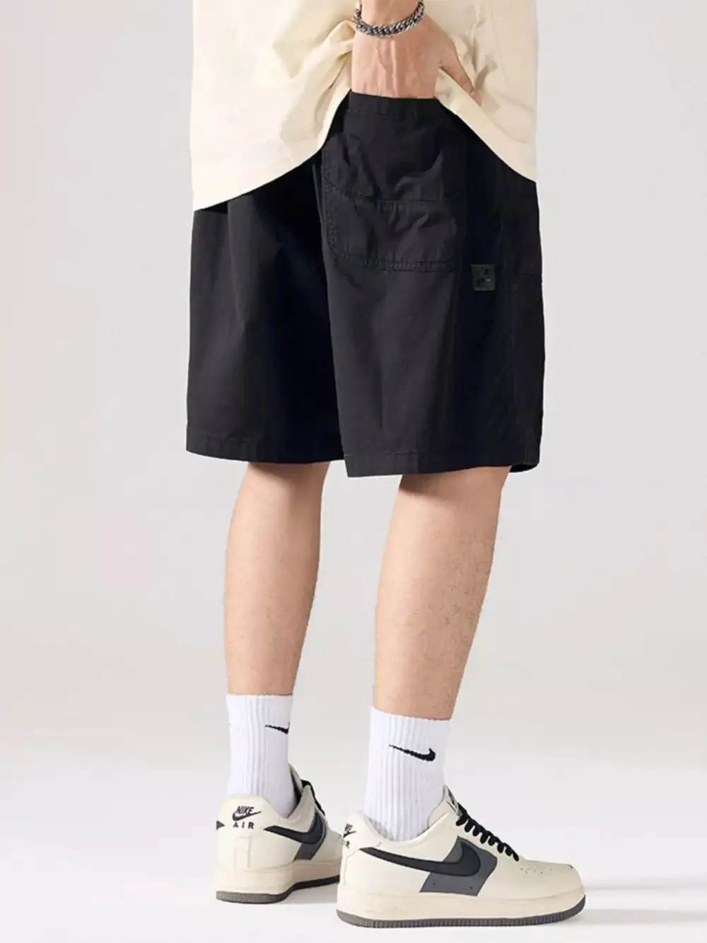 Cargo Drawstring Shorts