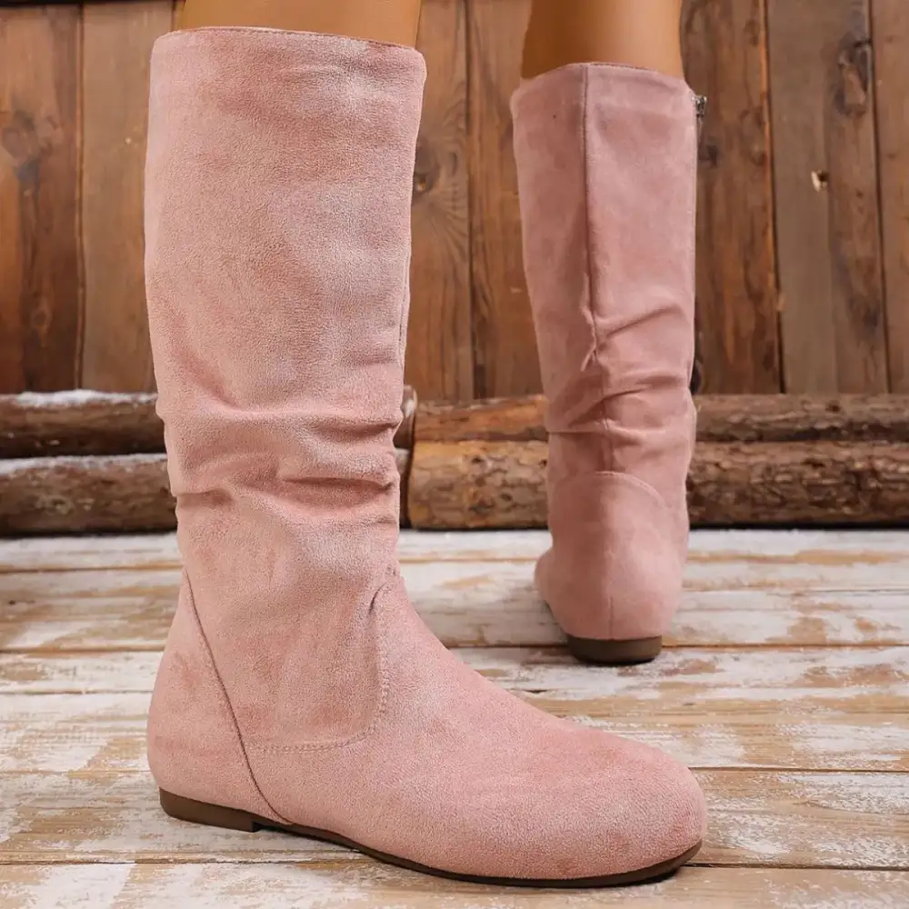 Classic Round Toe Side Zip Boots