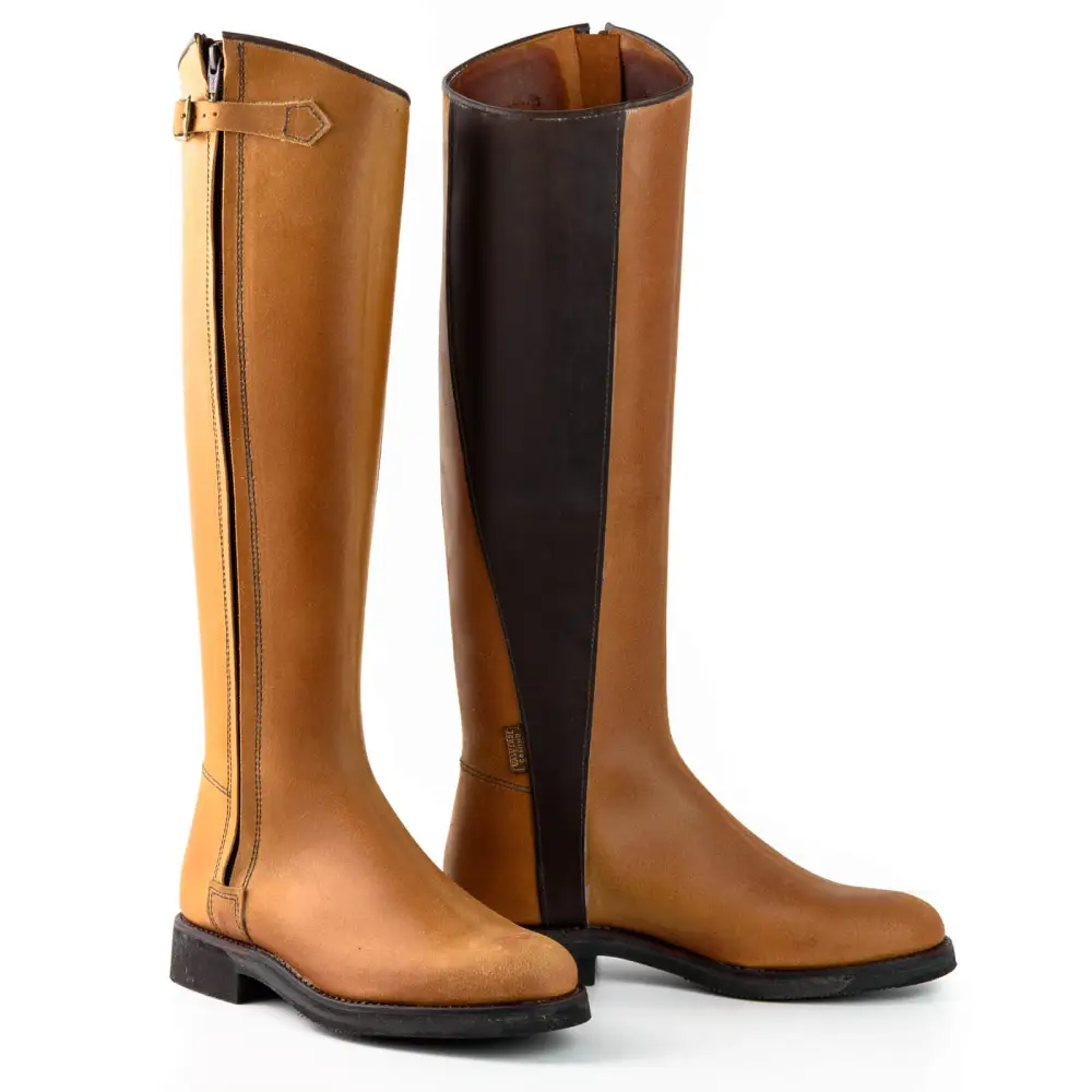 Equestrian Reinforced Leather Knee High Boots
