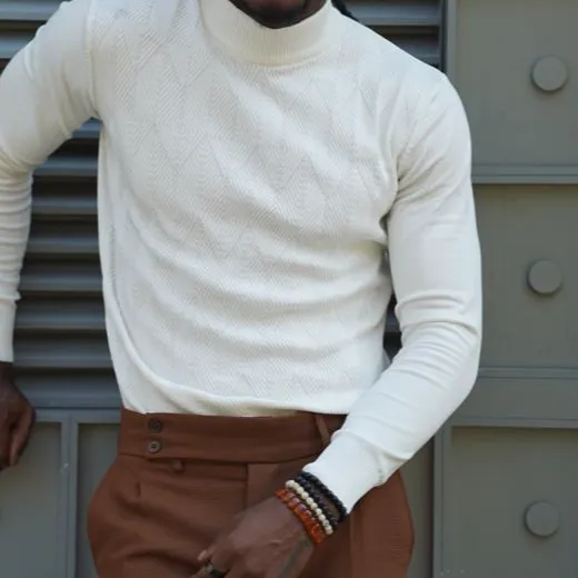 Everyday Half Turtleneck Slim Fit Cotton Turtleneck Sweater