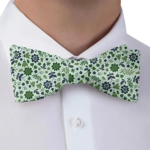 Field Floral Motif Bow Tie