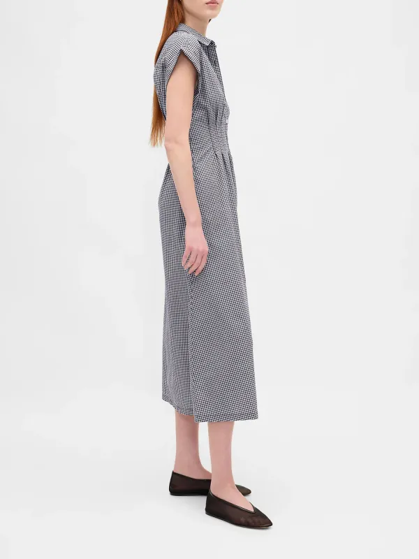 Collar Plaid Dress