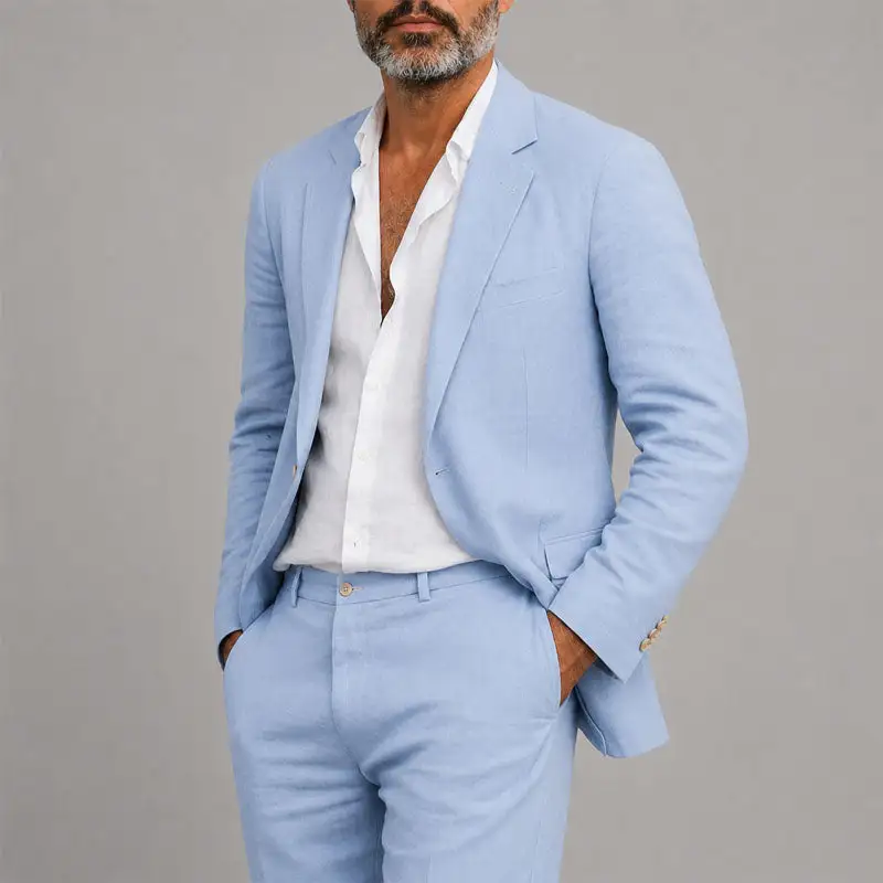 Men's Relaxed Blazer And Pants Suit