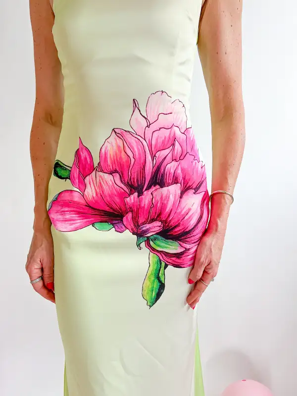 One Shoulder Maxi Gown