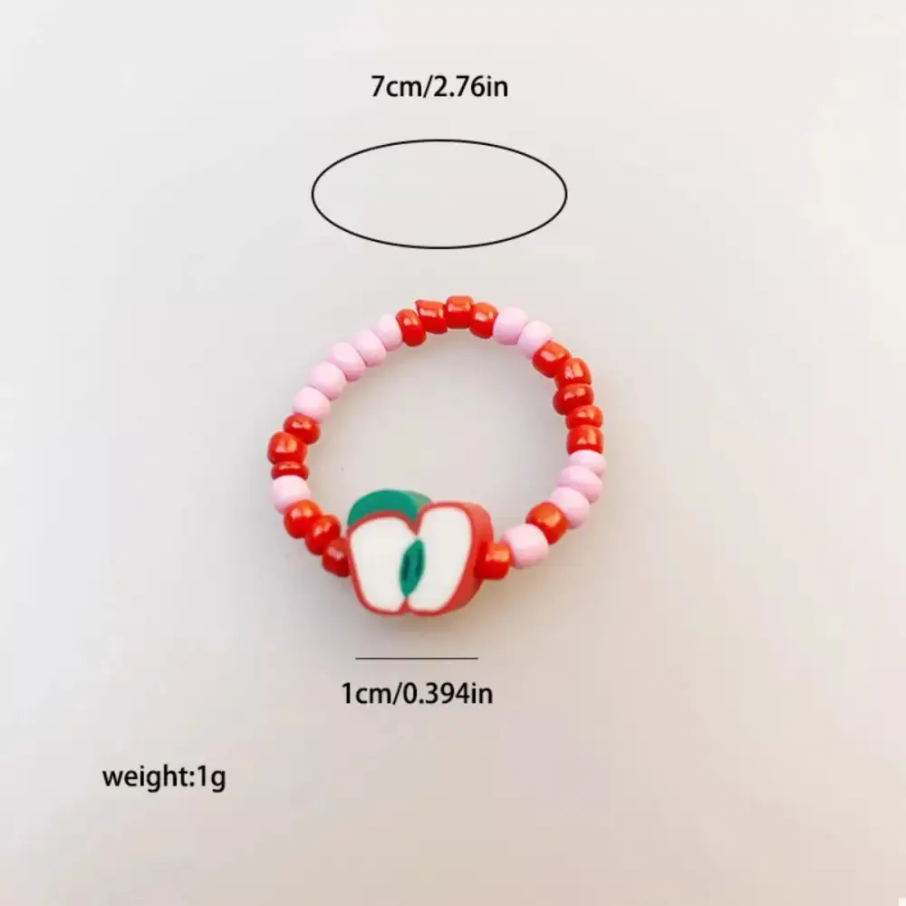Fruit Charm Beaded Ring