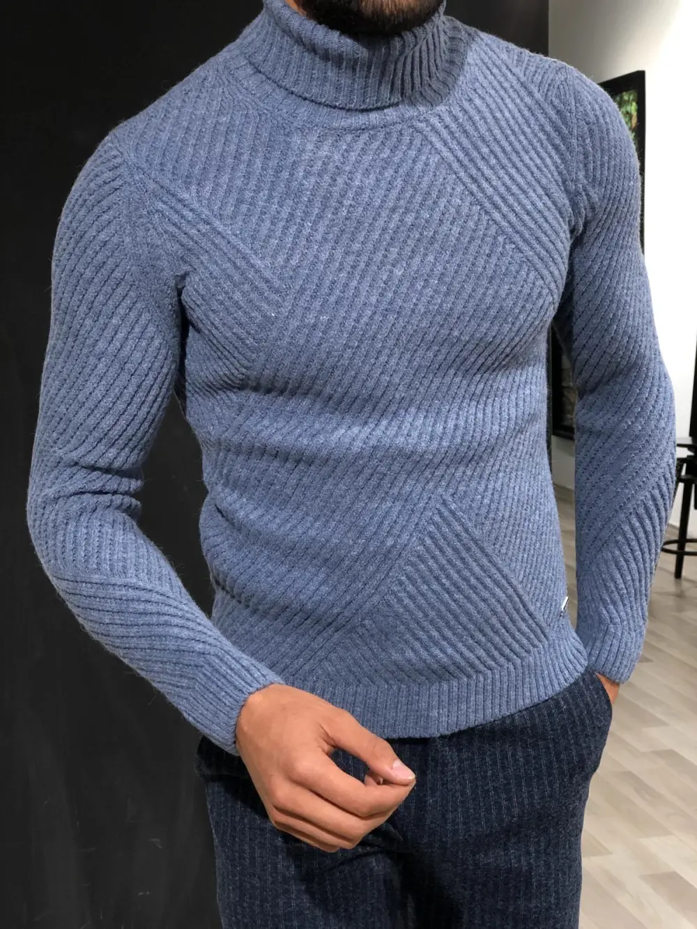 Everyday Slim Fit Knit Turtleneck Sweater