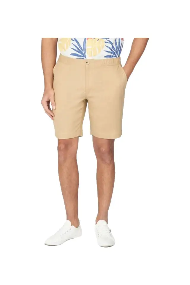 Drawstring Side Pocket Linen Shorts