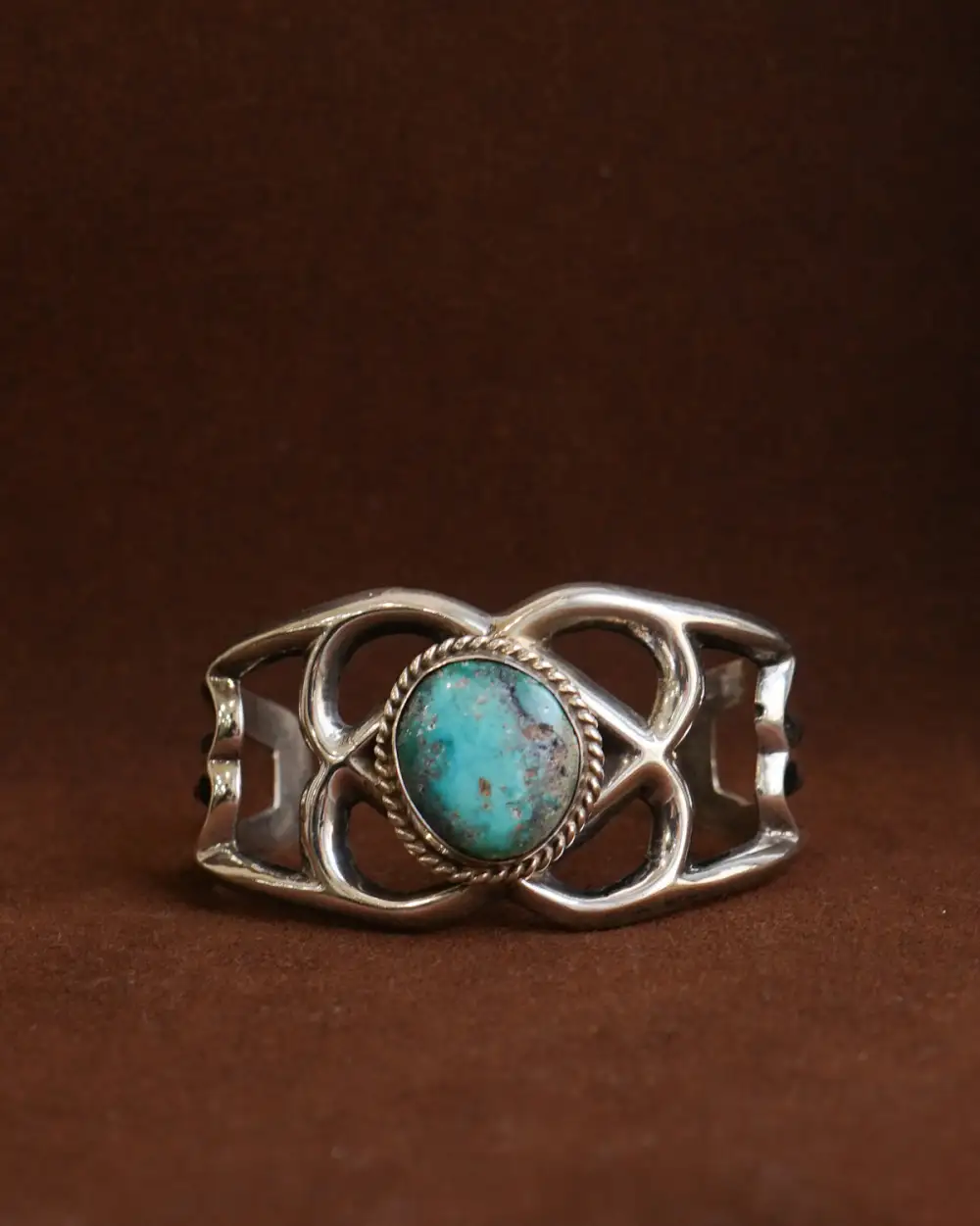 Native Cuff Bracelet with Turquoise