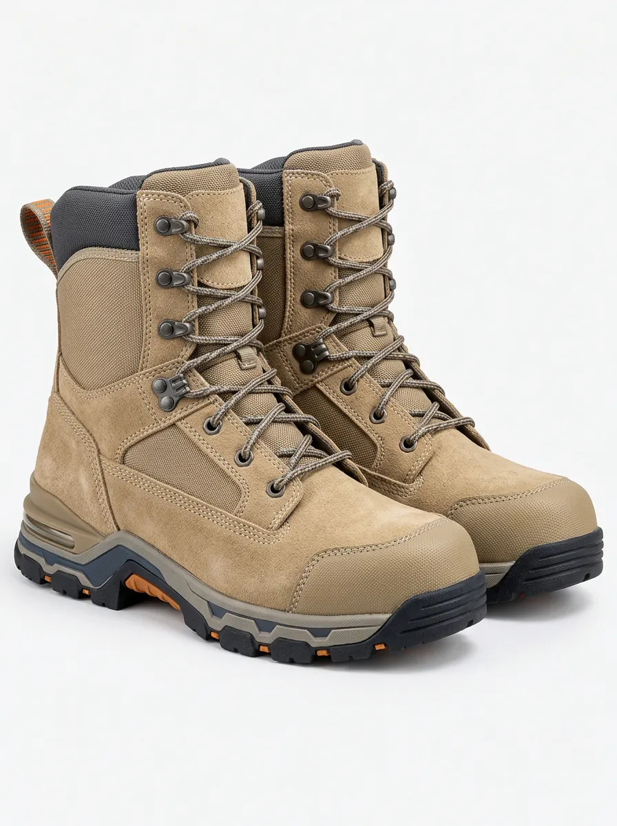 Men's Waterproof Suede Finish Jobsite Boots
