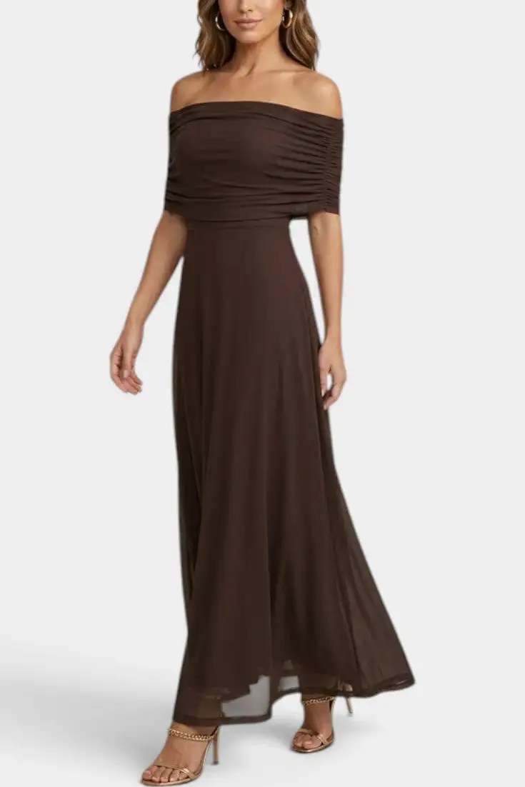 Asymmetric Tie-Dye Maxi Dress