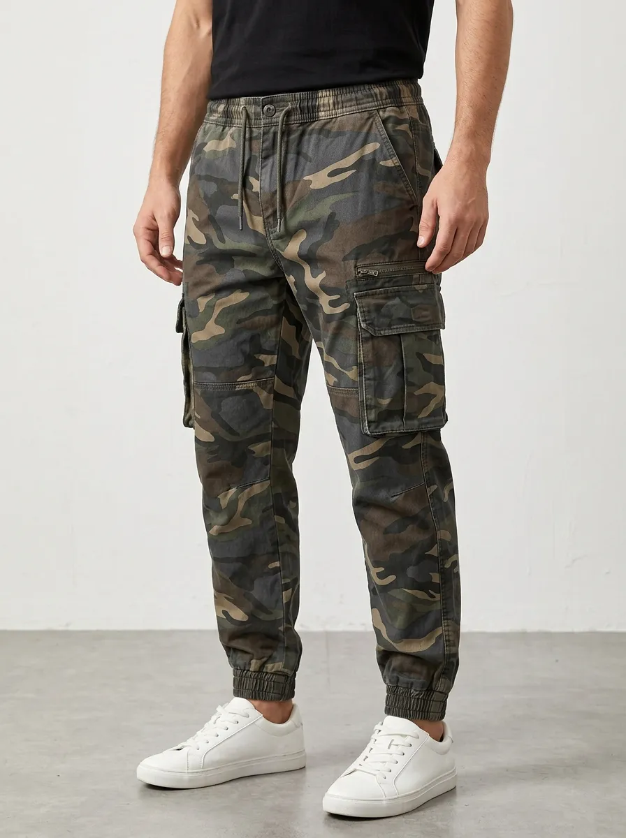 Urban-Utility Camouflage Cargo Pants