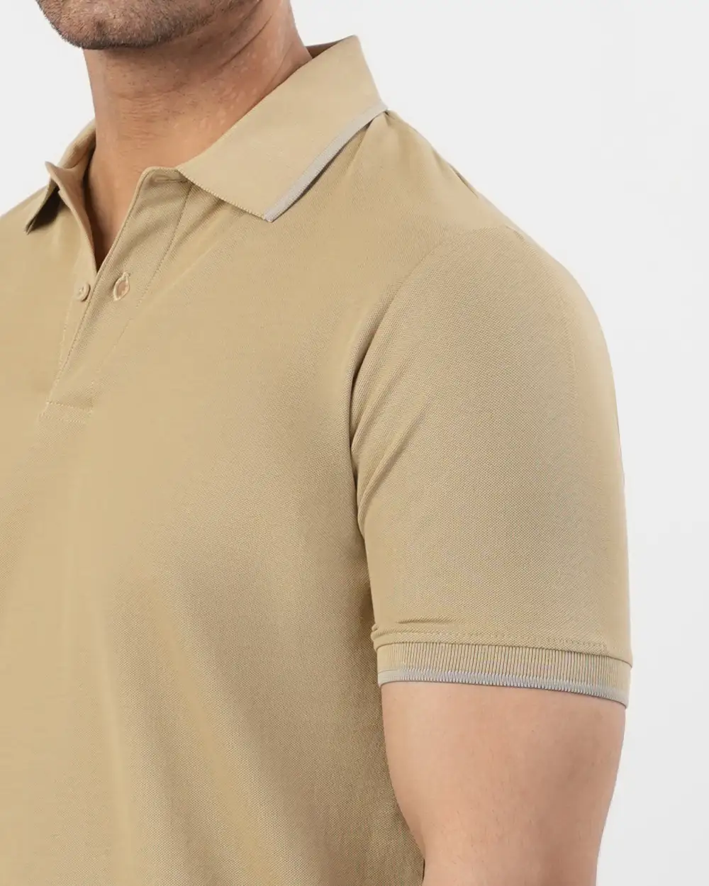Men's Versatile Polished Polo Collar T-Shirt