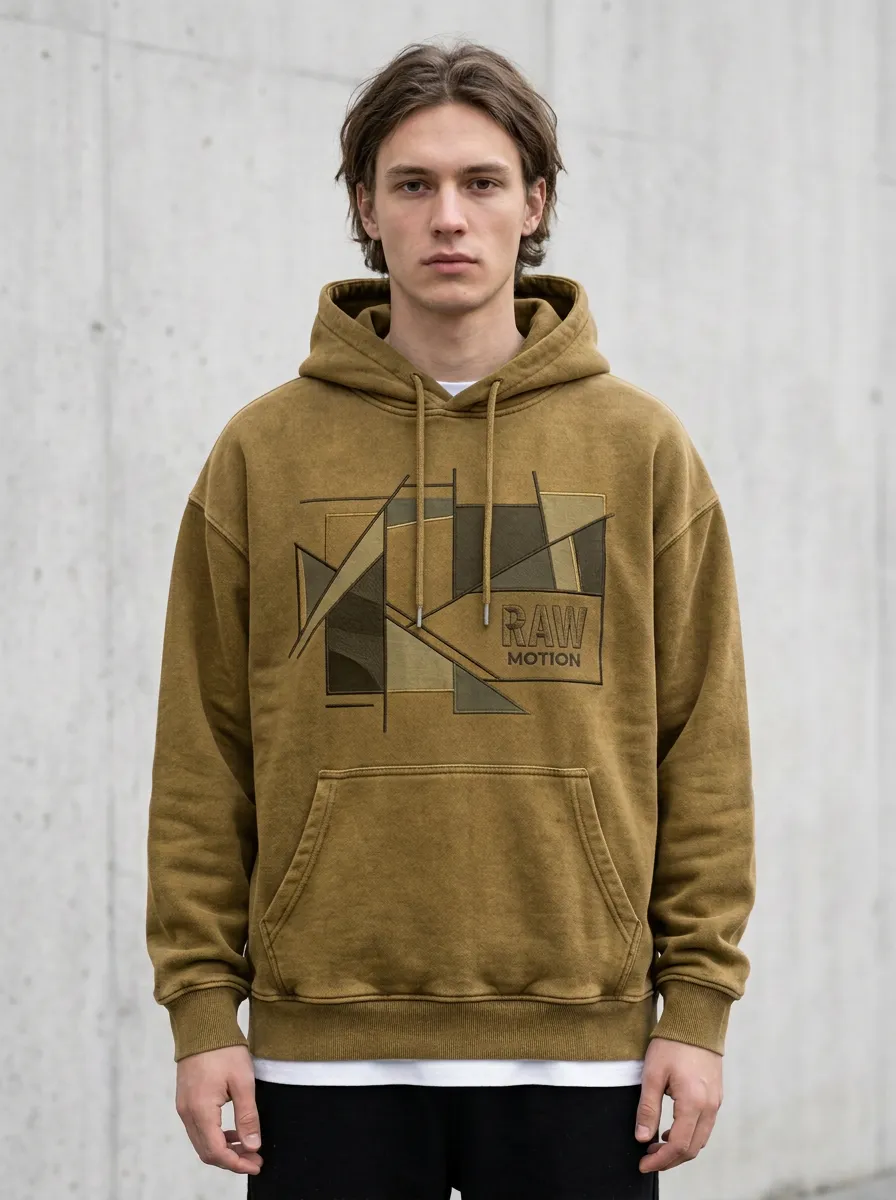 Modern Geometric Abstract Men's Graphic Hoodie