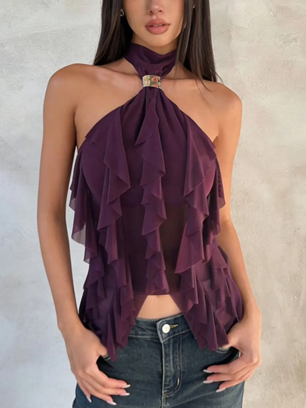 Relaxed Ruffled Tank Top