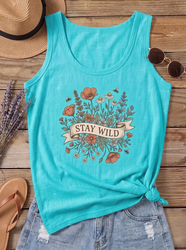 Boho Nature Stay Wild Casual Top