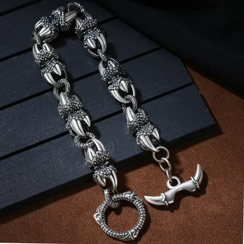 Dragon Claw Engraved Bracelet