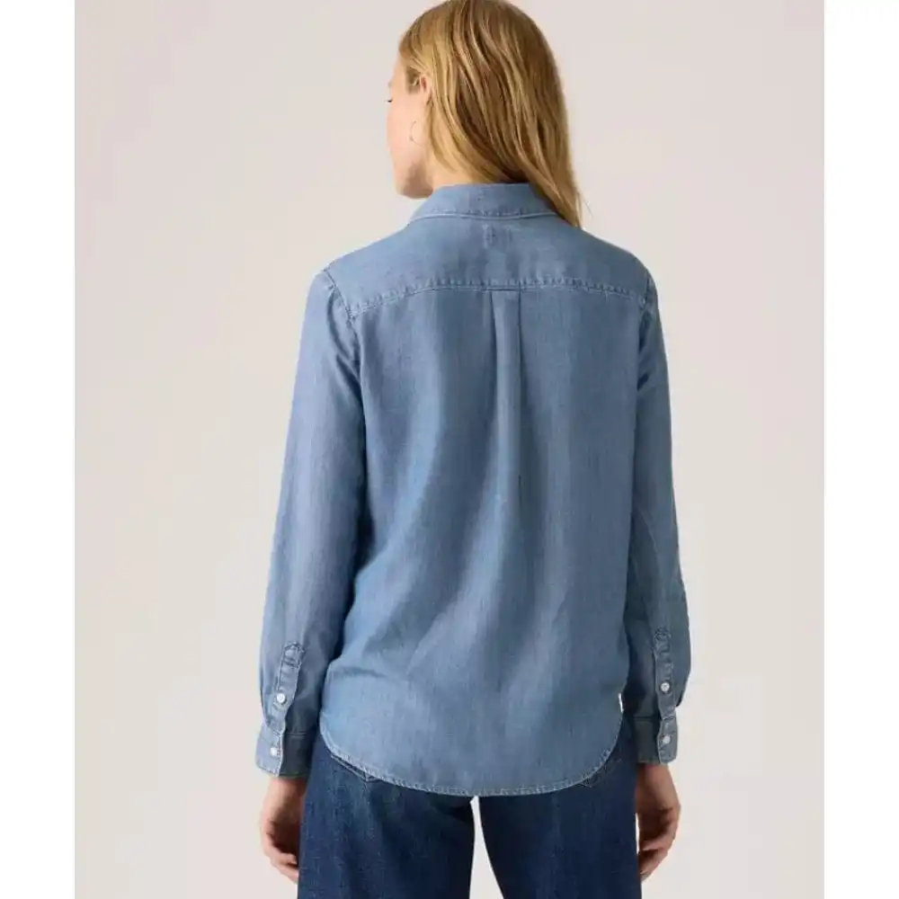 Button-Up Silk Utility Women's Shirt