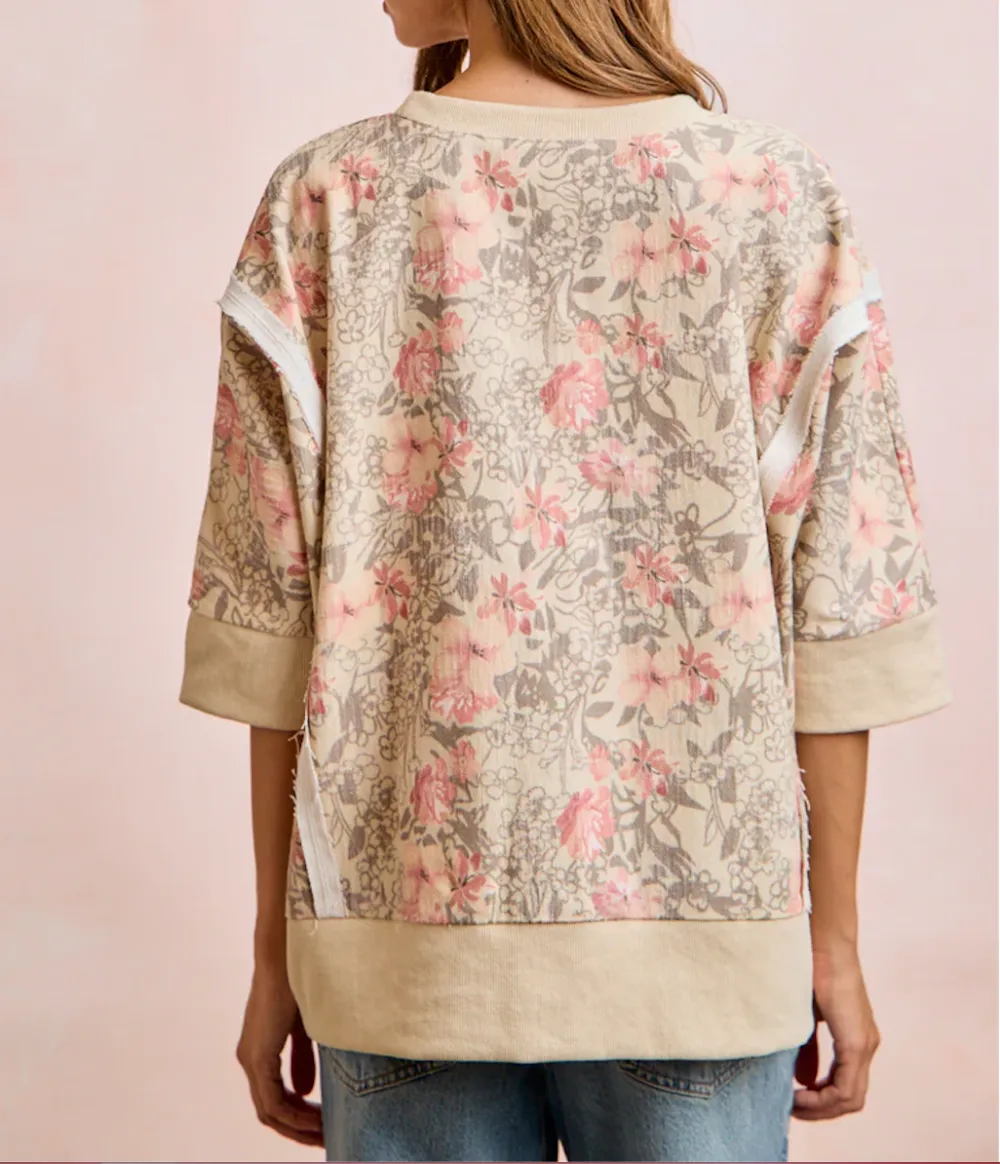 Floral Printed Short Sleeve Top