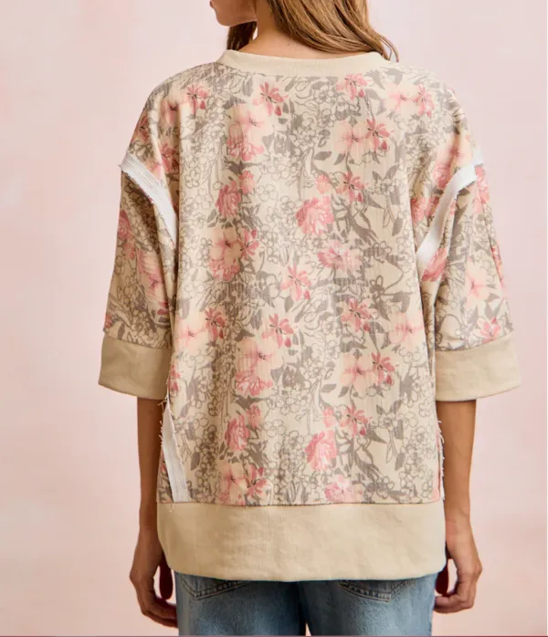 Floral Printed Short Sleeve Top