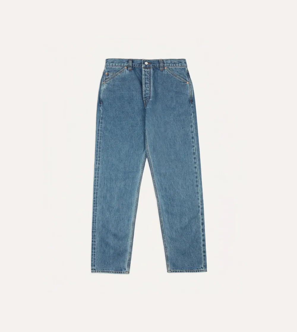 Light Blue Loose Fit Denim Pants