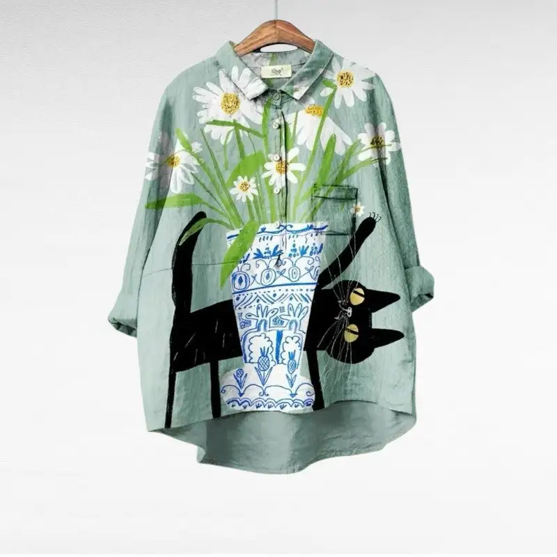 Printed Soft Tailored Top