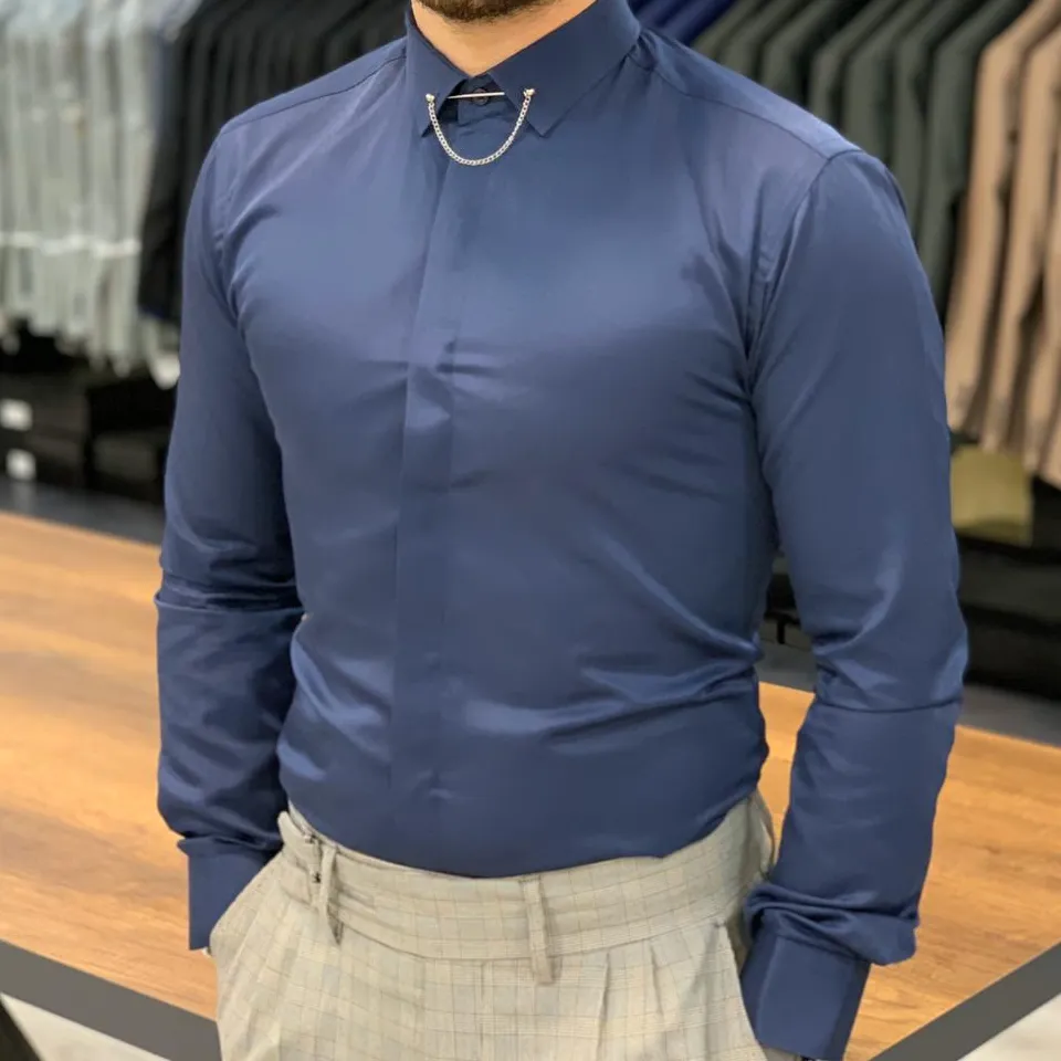 Classic Versatile Slim Fit Cotton Casual Shirt