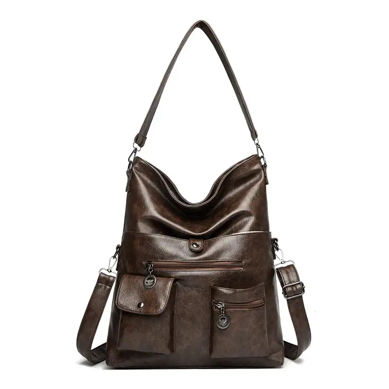Refined Elegance: Professional Leather Underarm Tote Bag