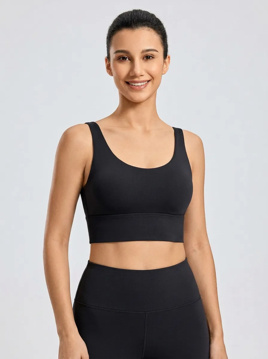Women's Scoop-Neck Seamless Sports Bra