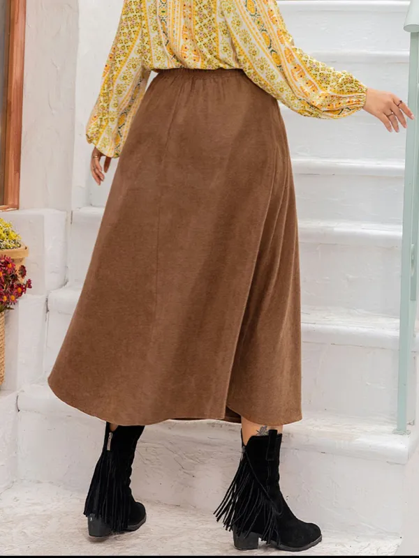 Softline Flexible Embroidered Skirt