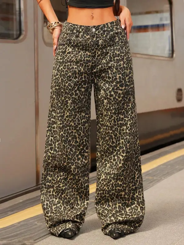 Barrel Leg Fluid Denim Jeans