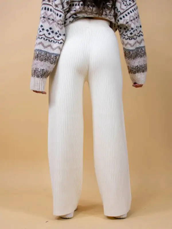 Drawstring Loose Lace Straight Trousers Pants