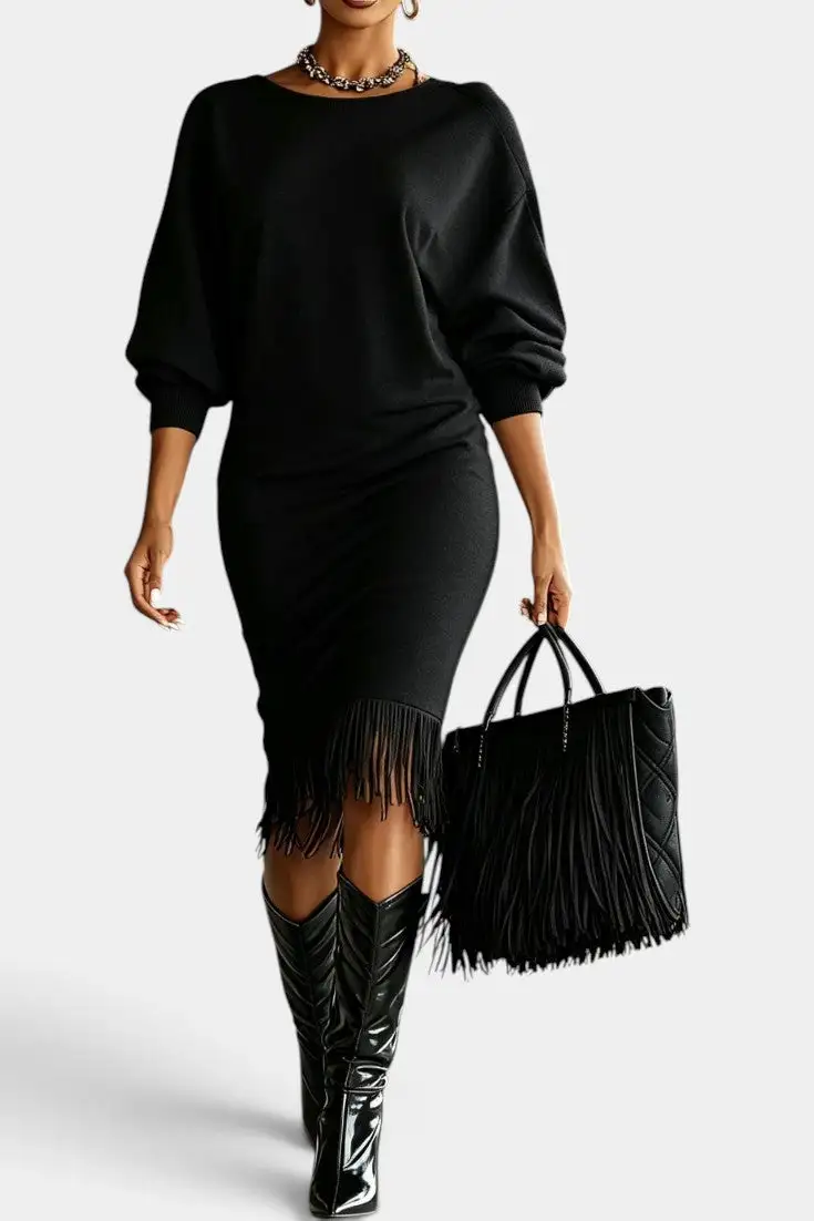 Fitted Midi Dress