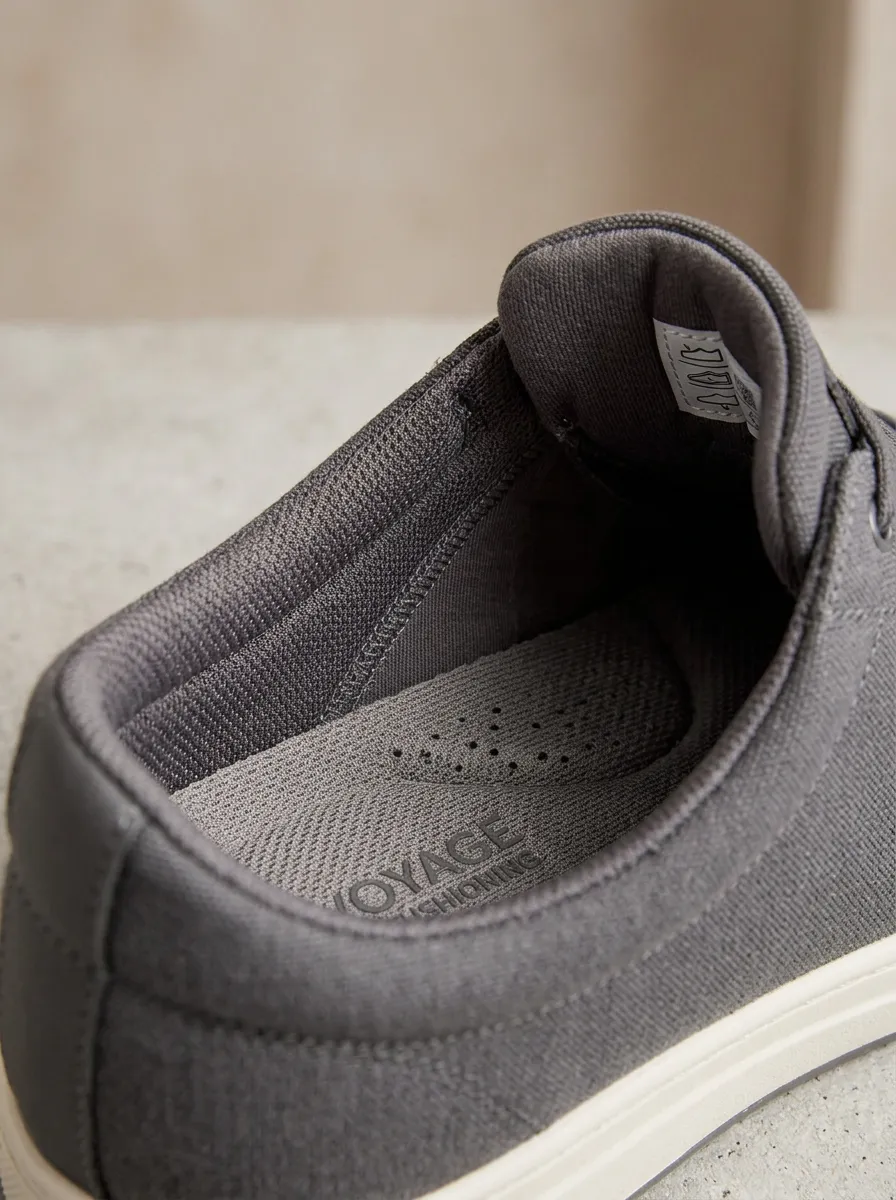 Signature Minimalist Modern Look Men's Stretch Canvas Shoes