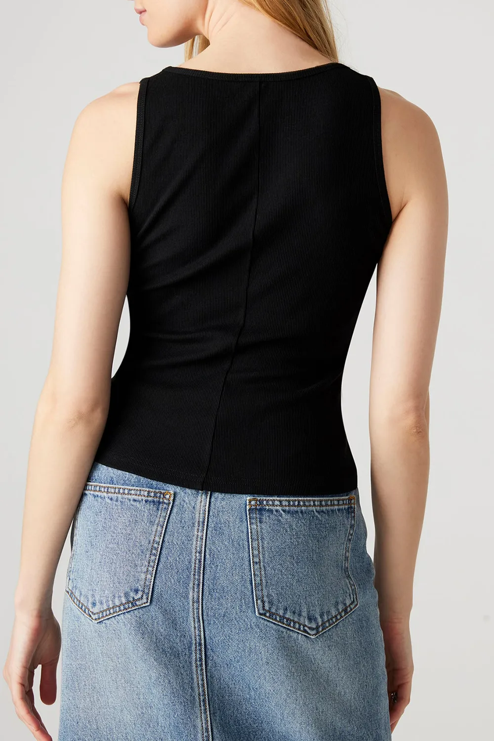 SLEEVELESS TOP  WHITE