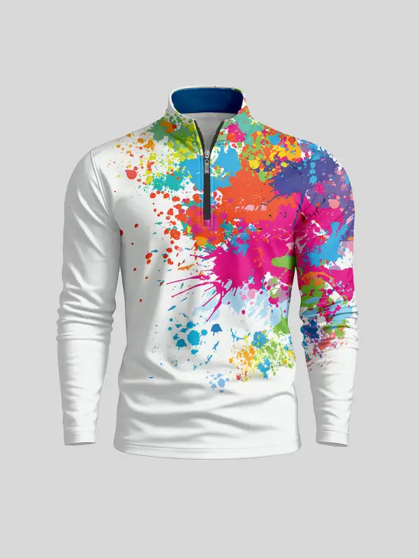 Clean Line Lightweight Long Sleeve Pullover Golf Shirt