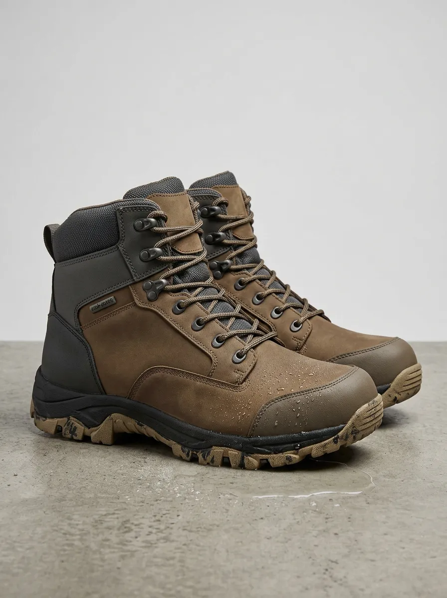 Practical Hiking Outdoor Detail Men' Waterproof Work Boots
