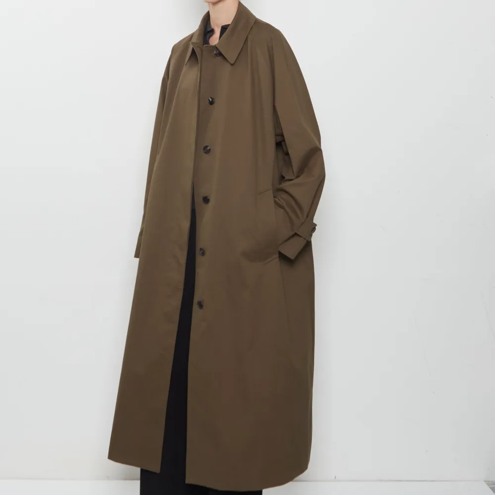 Women's Twill Trench Longline Coat