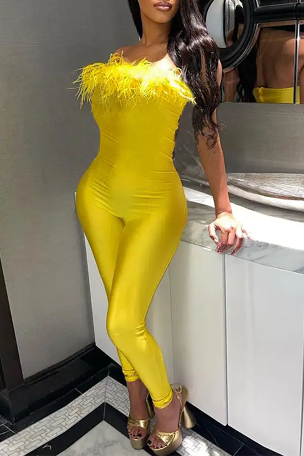 Strapless Backless Bodycon Jumpsuit