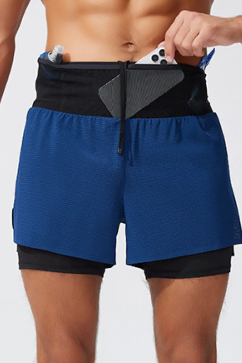 Quick Dry Breathable Dual Layer Athletic Shorts