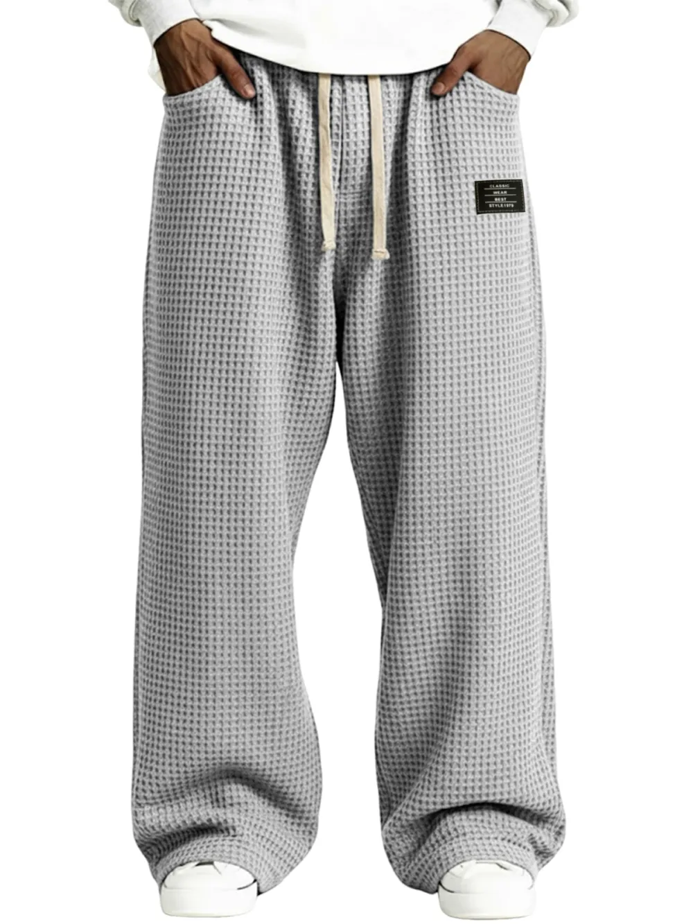Everyday Textured Knit Drawstring Pants