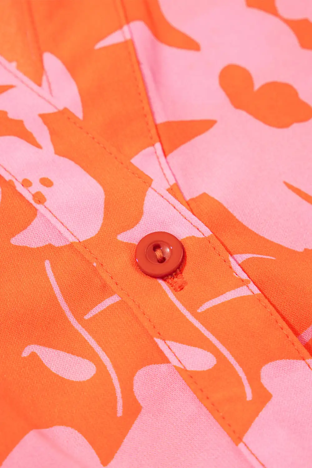 Everyday Floral Button Front Collared Blouse