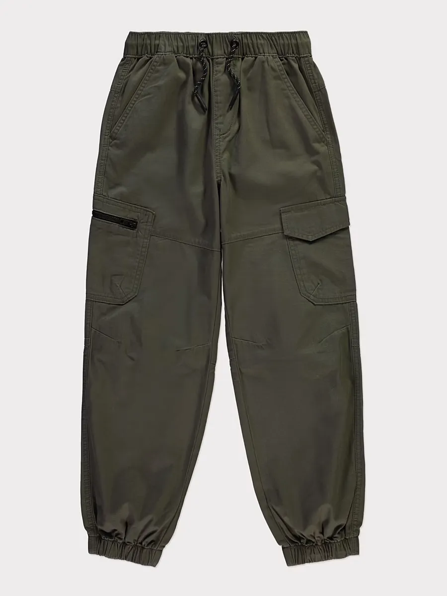 Khaki Cargo Pocket Trousers