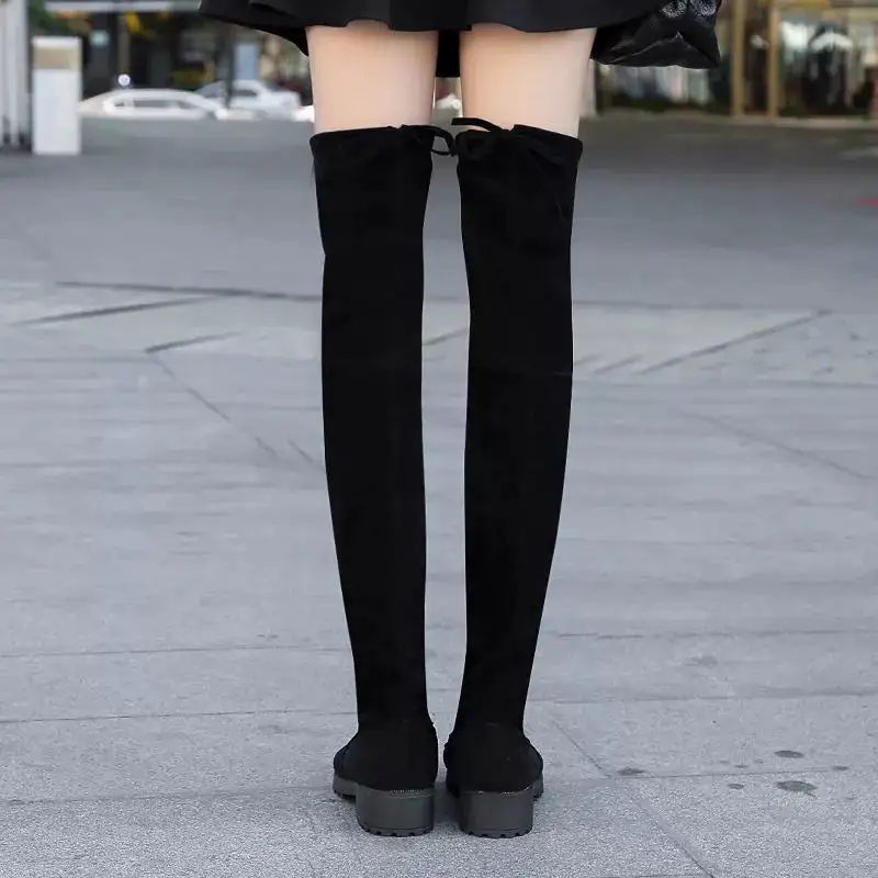 Over Knee Block Heel Boots