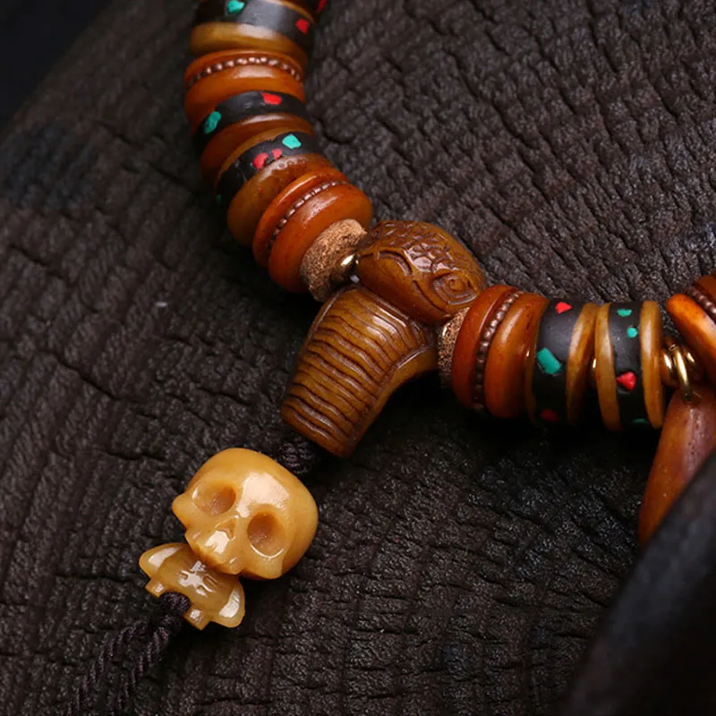 Bone Beads Lord Corpse Forest Reminders Impermanence Bracelet