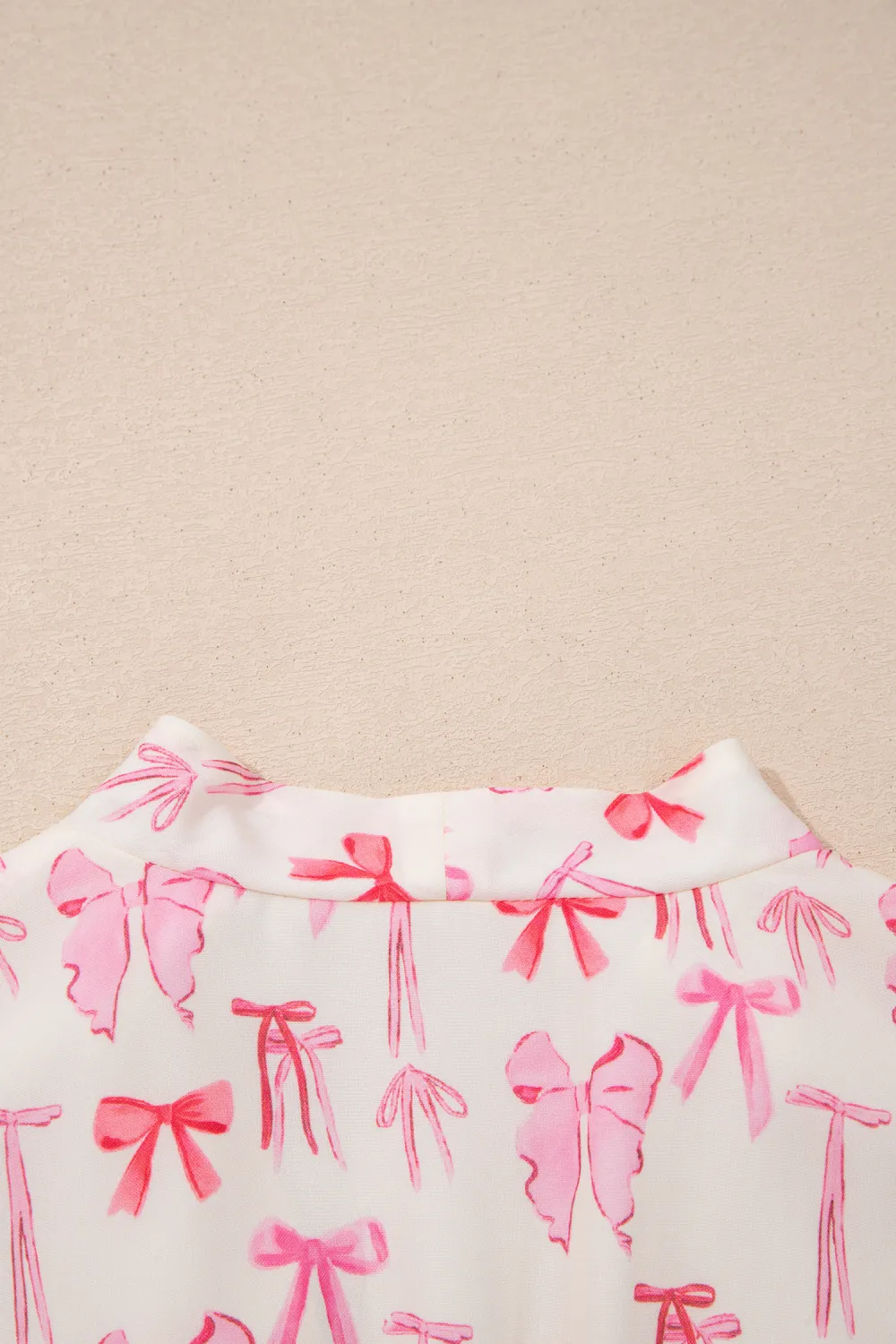 Pink Zip Front Bow Mini Dress