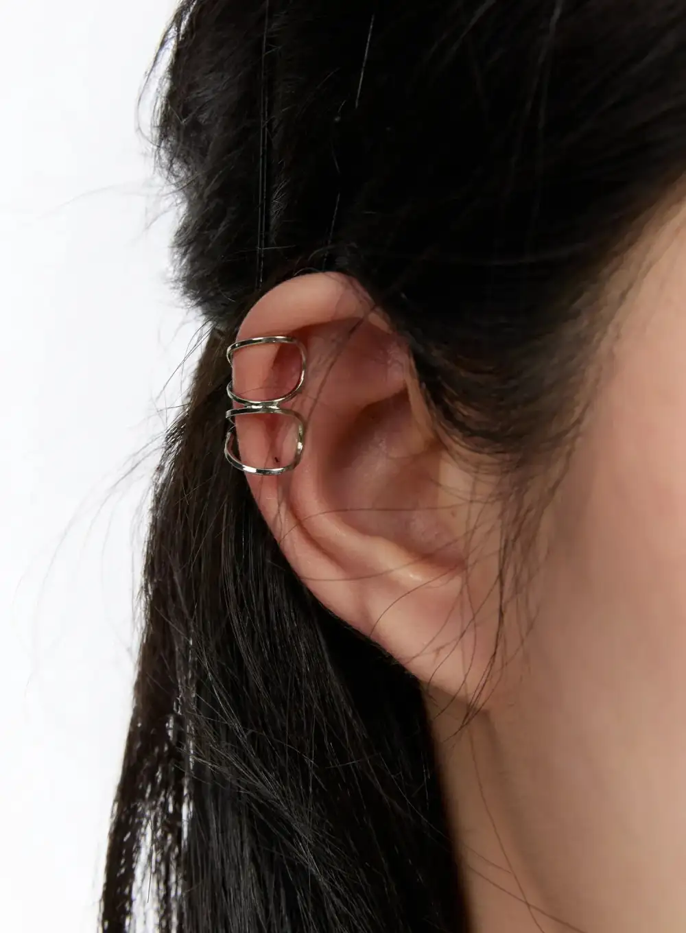 Double Swirl Ear Cuff Earrings
